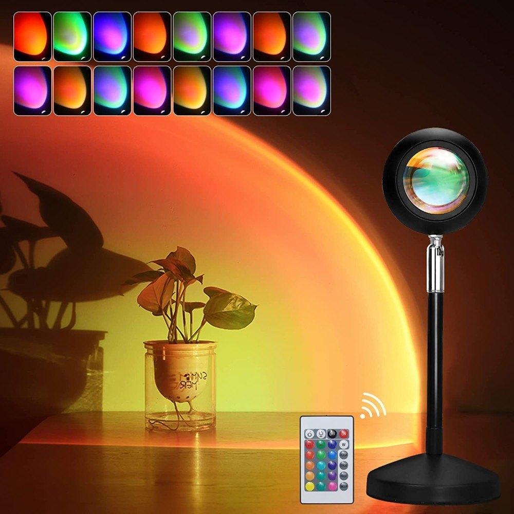YUMIGlow Sunset Lamp 16 Colors | Remote Control | 360° Rotation