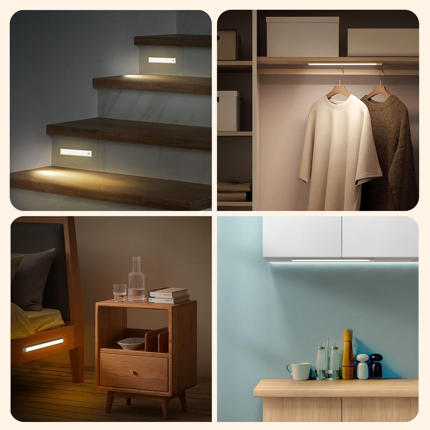 YUMI Motion Sense Light Bar Rechargeable | Motion Sensor | 3-Color Dimmable