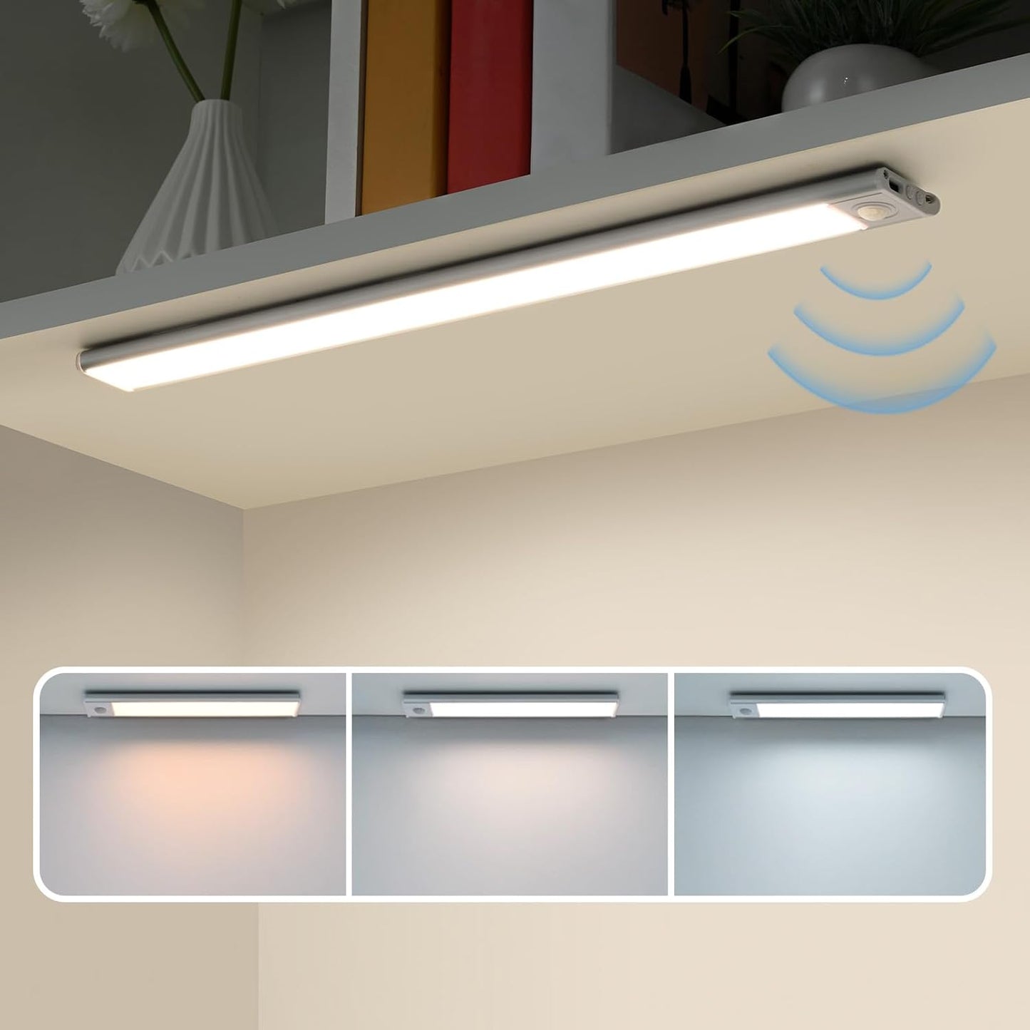 YUMI Motion Sense Light Bar Rechargeable | Motion Sensor | 3-Color Dimmable