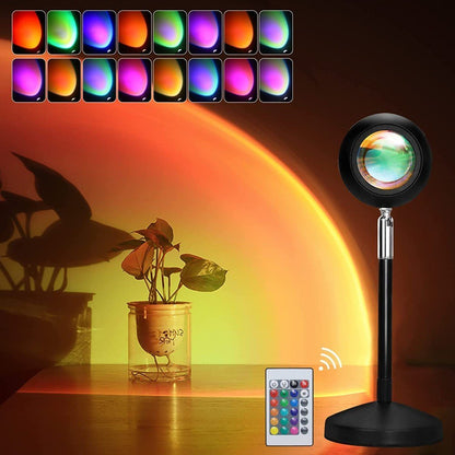 YUMIGlow Sunset Lamp 16 Colors | Remote Control | 360° Rotation