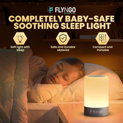 LumiGloW Touch LED Night Lamp –3 Brightness Levels | USB Rechargeable | Minimalist Design