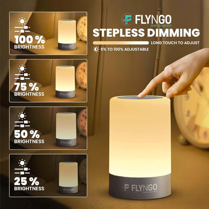 LumiGloW Touch LED Night Lamp –3 Brightness Levels | USB Rechargeable | Minimalist Design